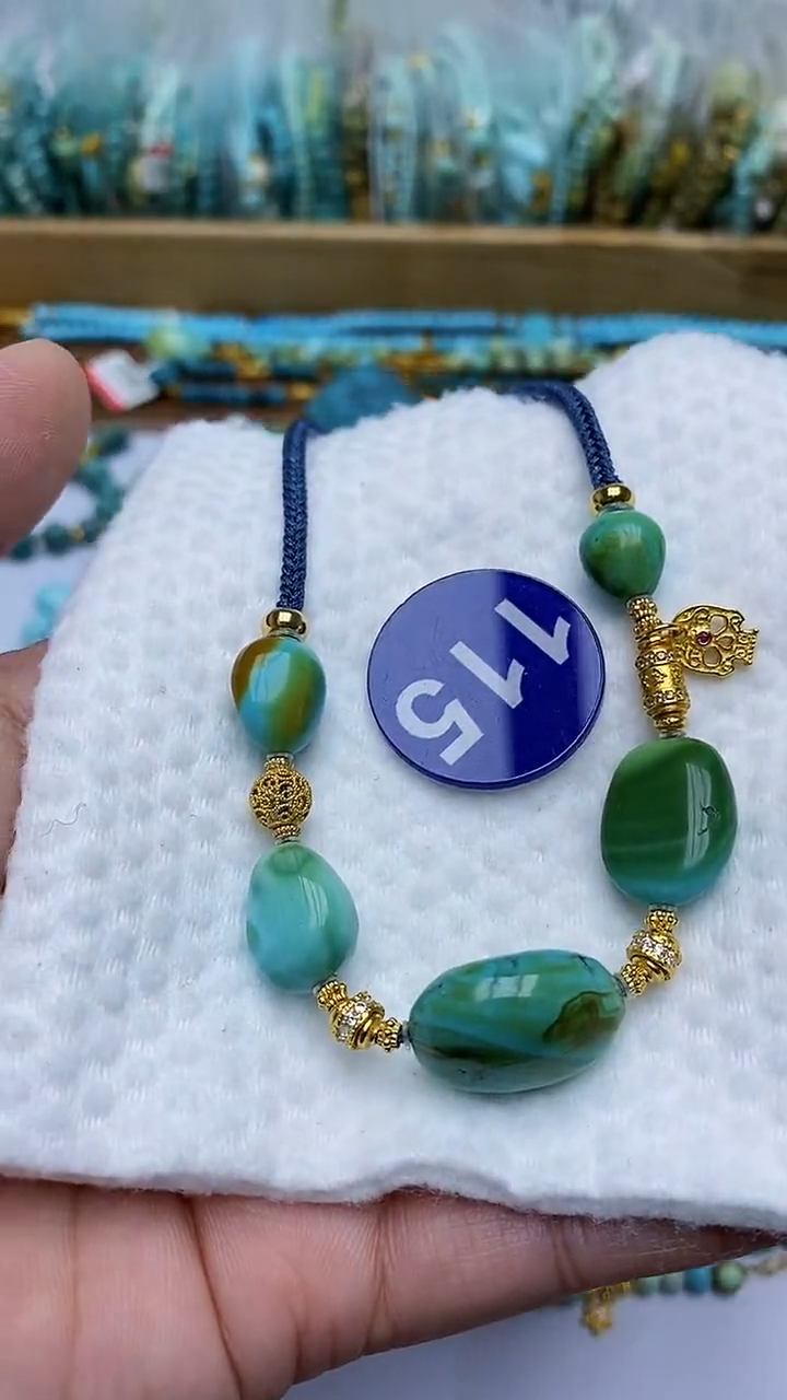 【闪购商品】绿松石项链银S925镶嵌115