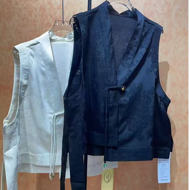 【51-63】早春新款新中式国风提花马甲