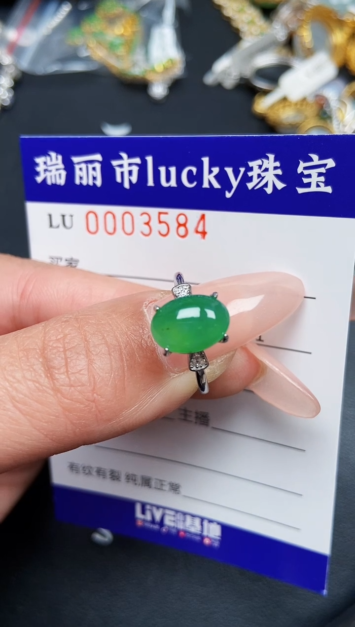 【闪购商品】翡翠颈饰银S925镶嵌3584