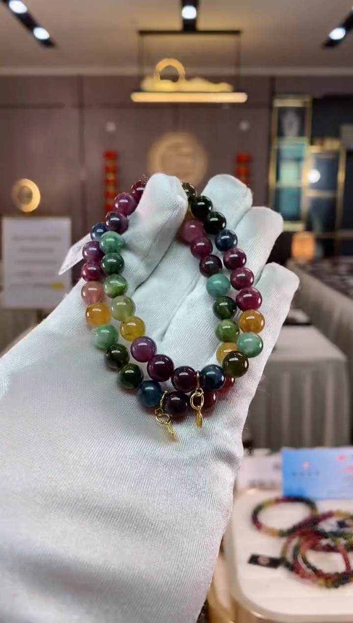 【闪购商品】碧玺单圈手串8mm+未镶嵌（多样性发一条）xion