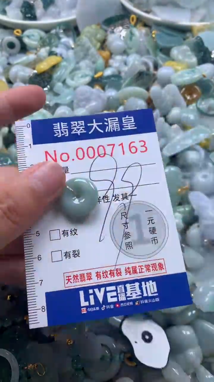 【闪购商品】翡翠吊坠(不含链)未镶嵌7163