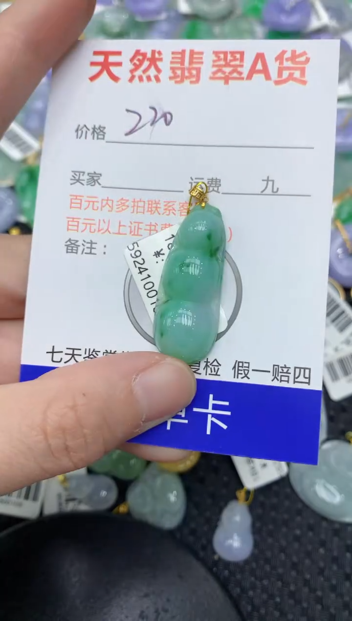 【闪购商品】翡翠颈饰18K金镶嵌11111111111
