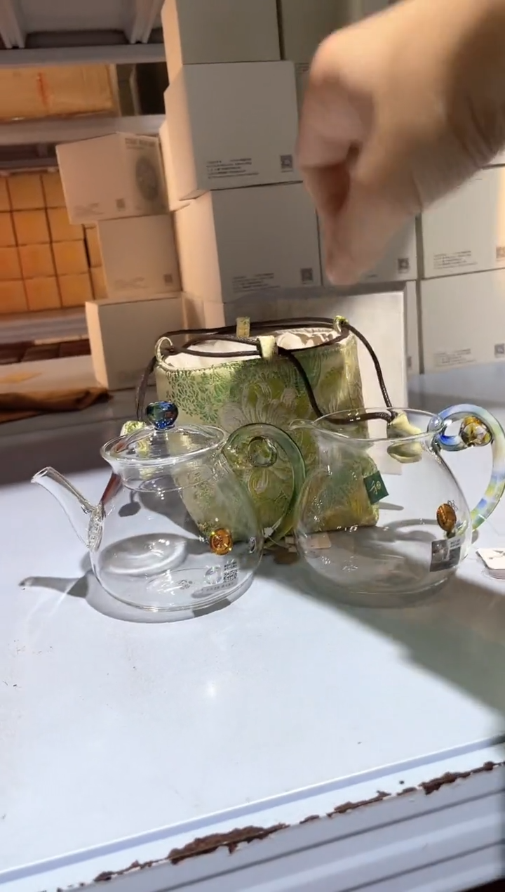 禾器/清莲壶/迷翠+浮莲迷翠+茶事包牡丹