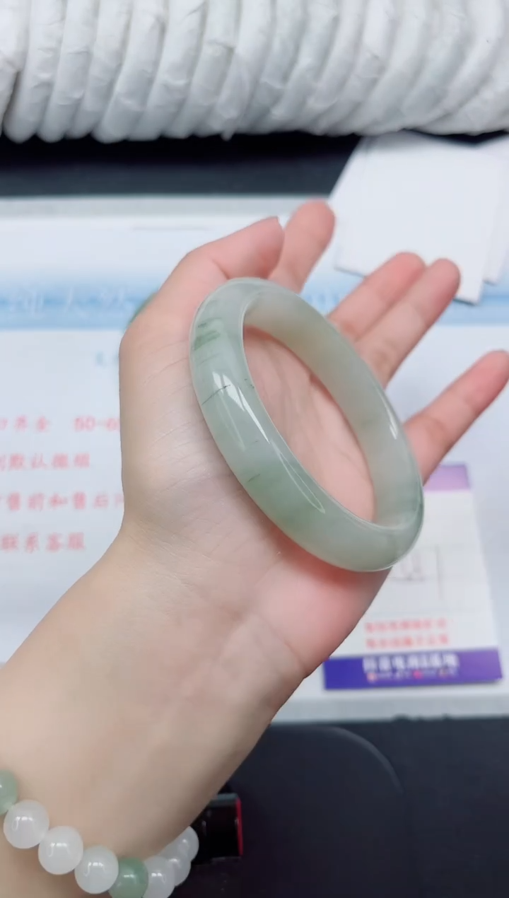 【闪购商品】石英质玉手镯未镶嵌330#58.1