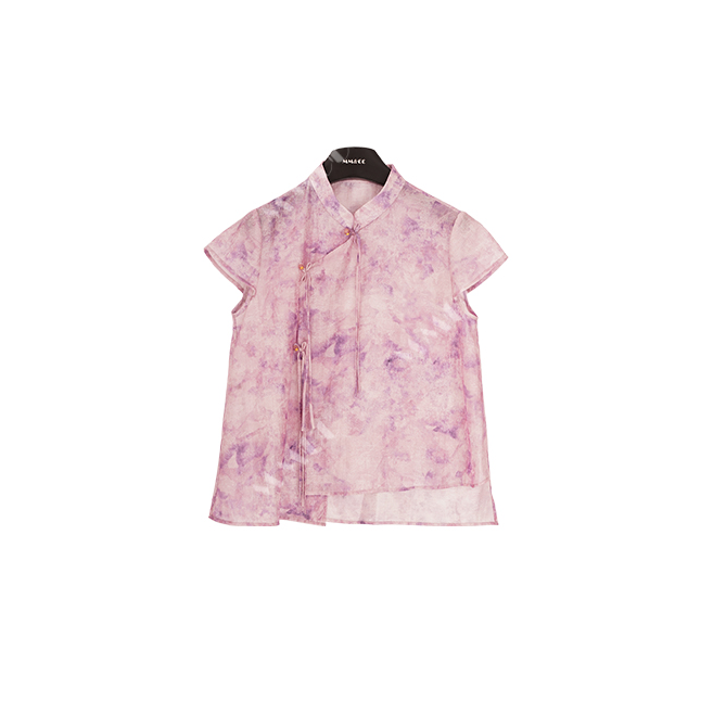 【莫颜】新中式碎花显瘦衬衫2025夏季新款上衣G8261