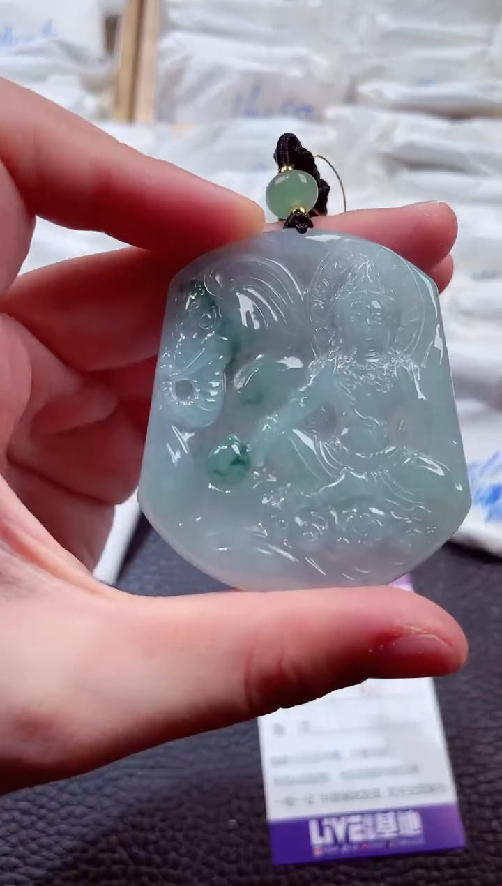 翡翠未镶嵌颈饰00009195普贤