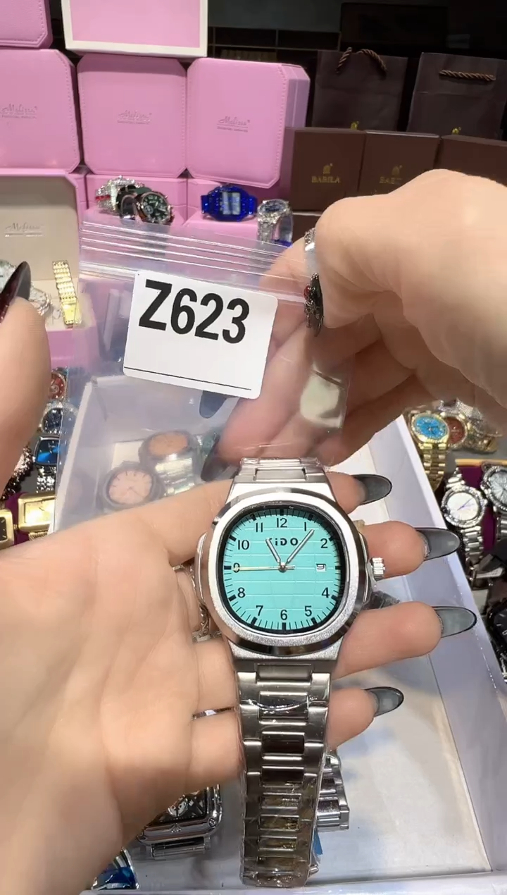 石英机芯不锈钢不锈钢直播定闪专用