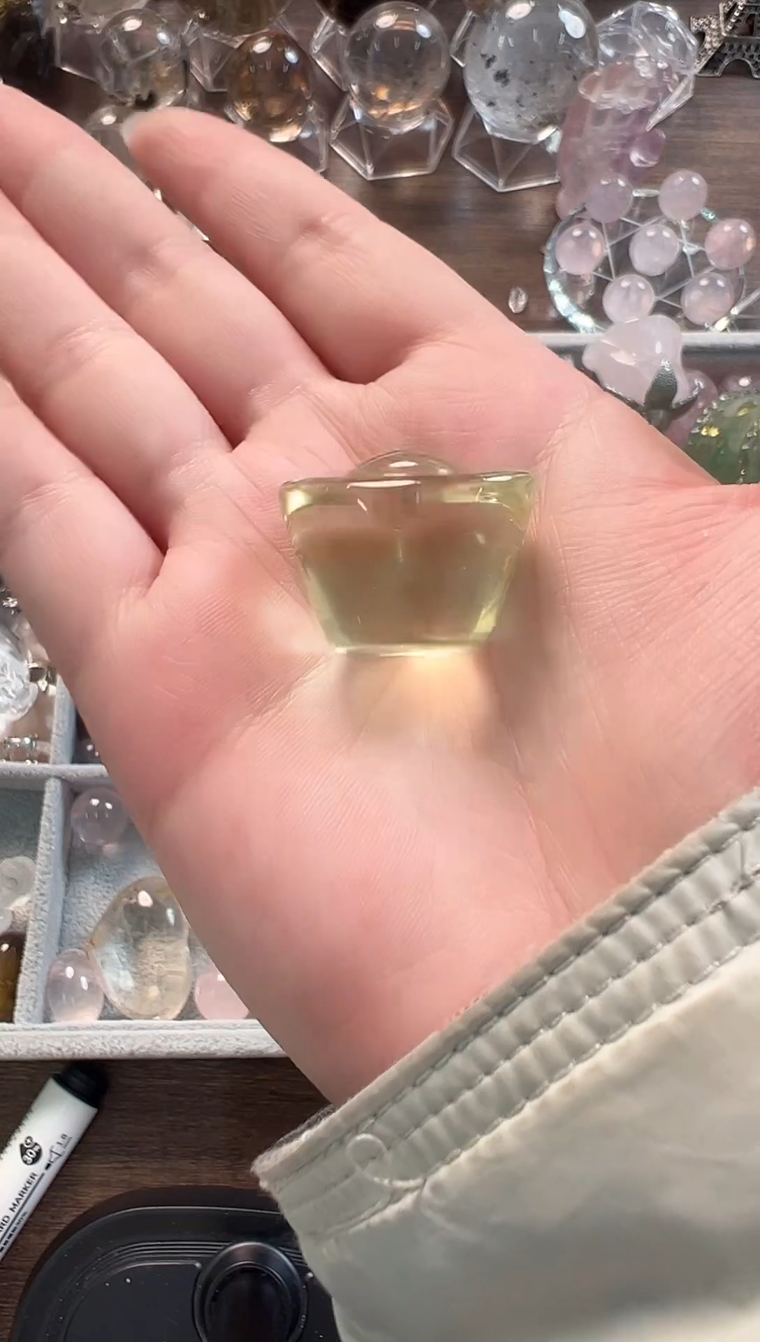 未镶嵌珠宝半成品水晶S075 多样性发一