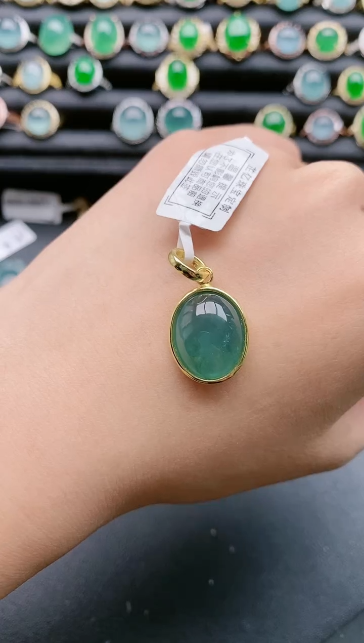 【闪购商品】翡翠戒指银S925镶嵌1111