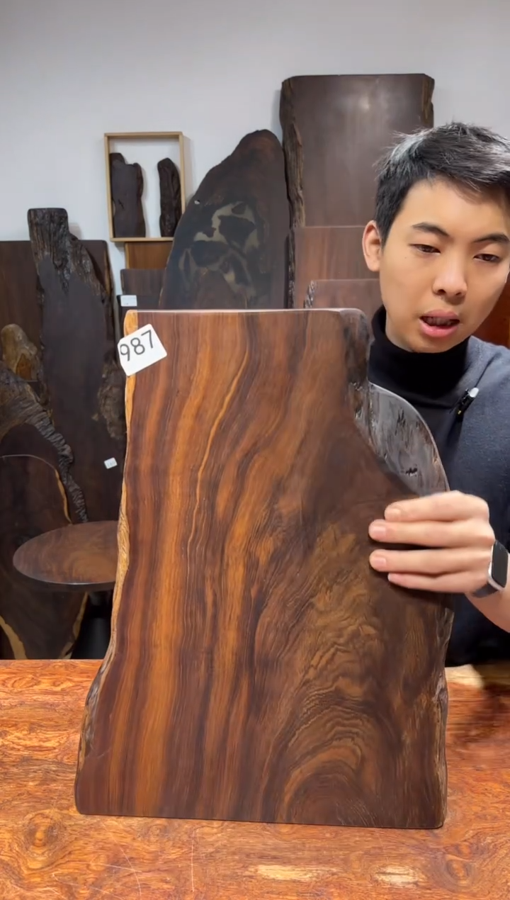风车木（黑檀木）尺寸50*32*2编号987