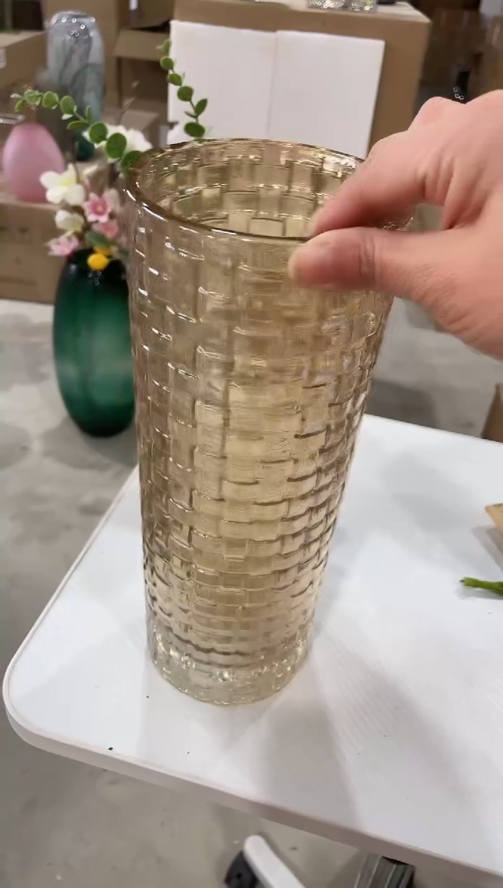 【闪购商品】无铅玻璃琥珀格子