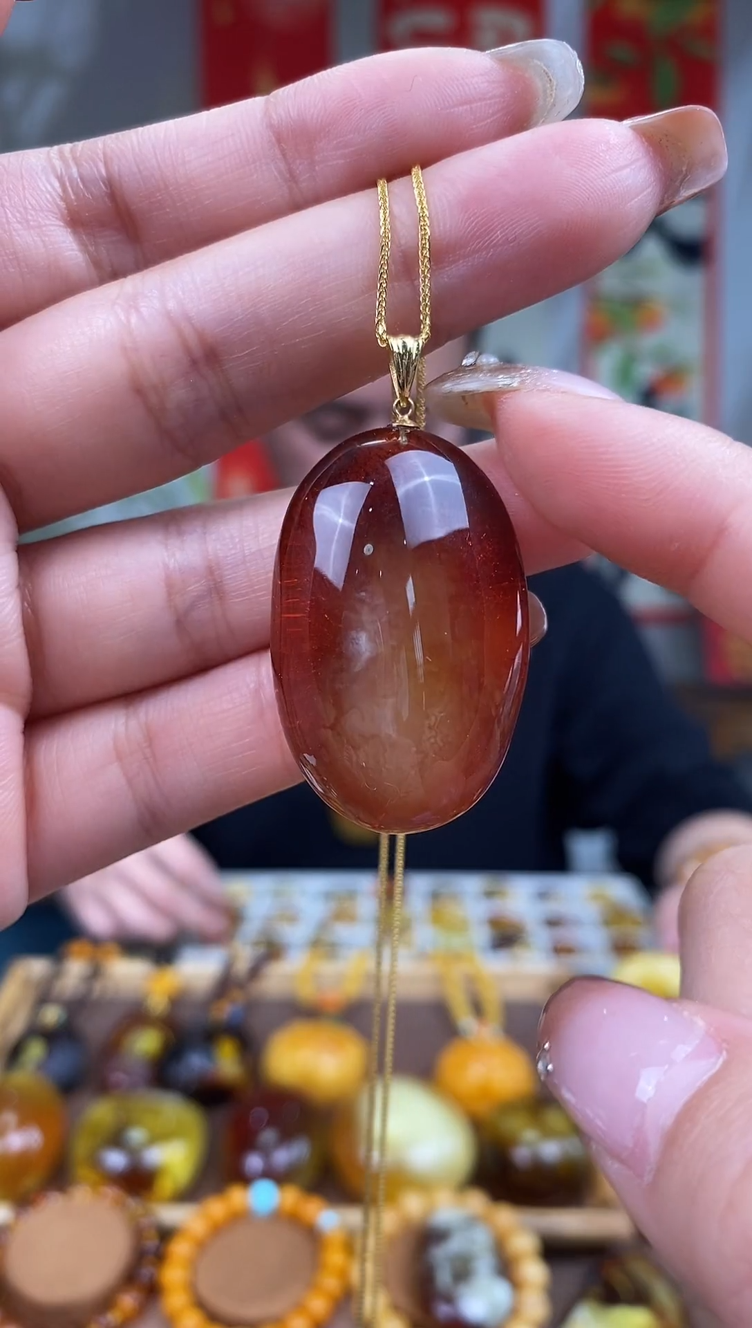 【闪购商品】琥珀裸石18K金镶嵌基地发货 一物一证 顺丰包邮