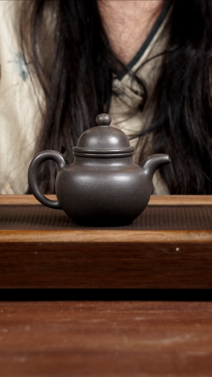 茶壶紫砂天青掇球250CC