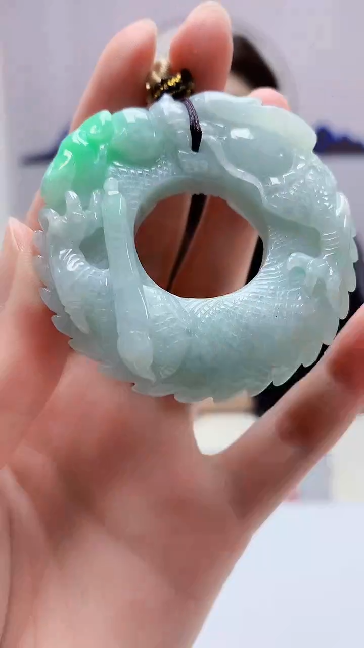 【闪购商品】定制翡翠未镶嵌4829zm-毛货挂件49扳指