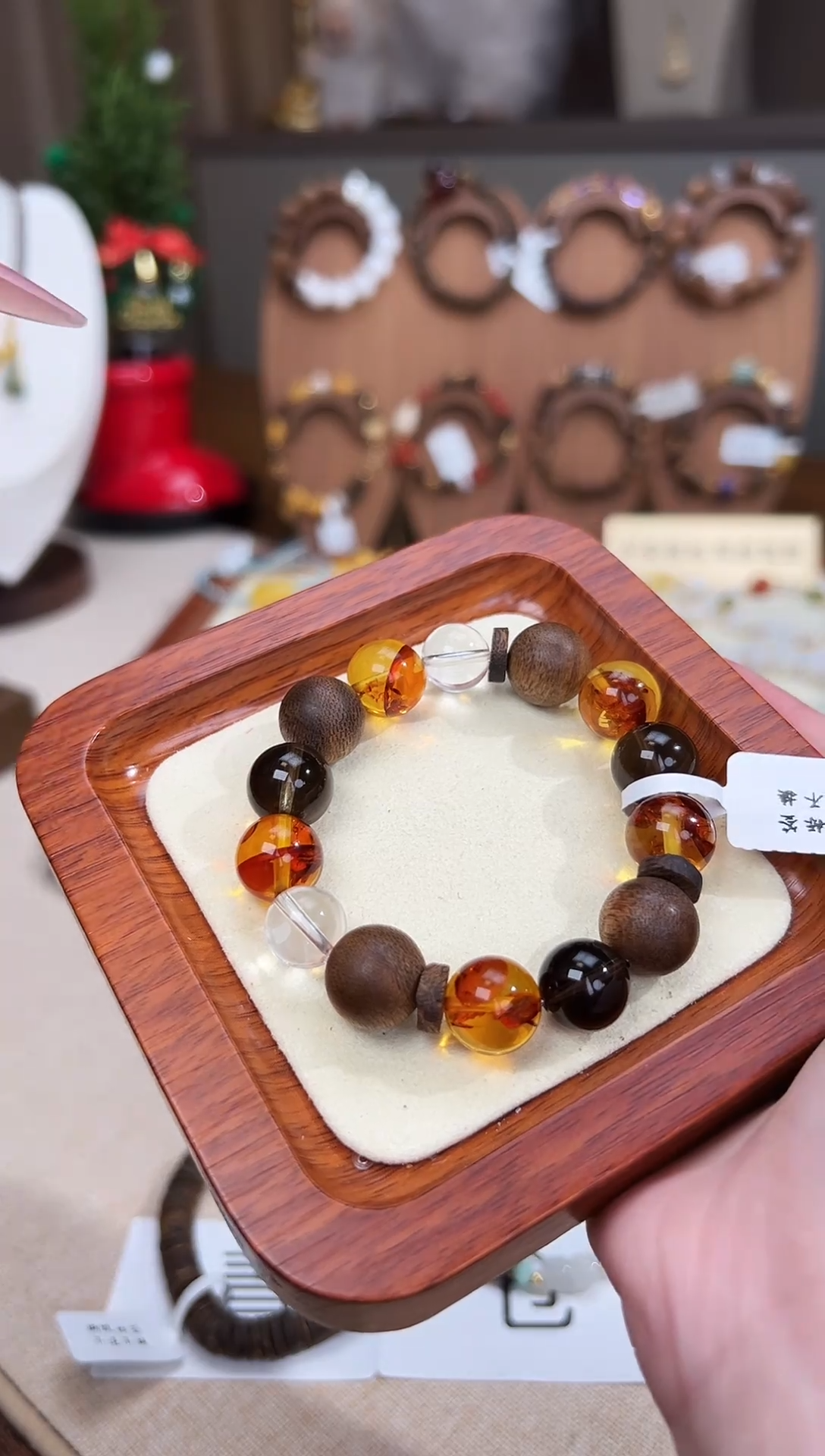 手链琥珀未镶嵌橘*多样性发一