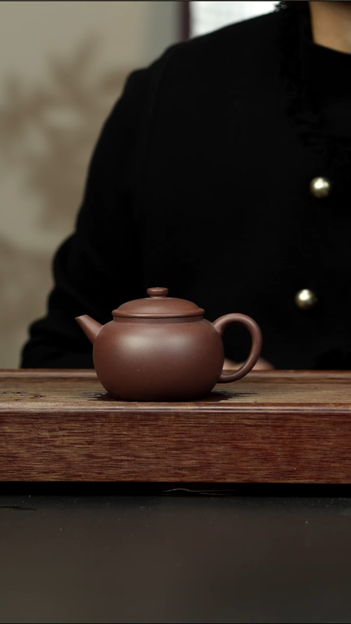 茶壶紫砂红棕泥 剑流嘴巨轮