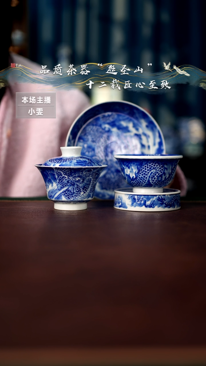 【闪购商品】青花龙吸水四件套