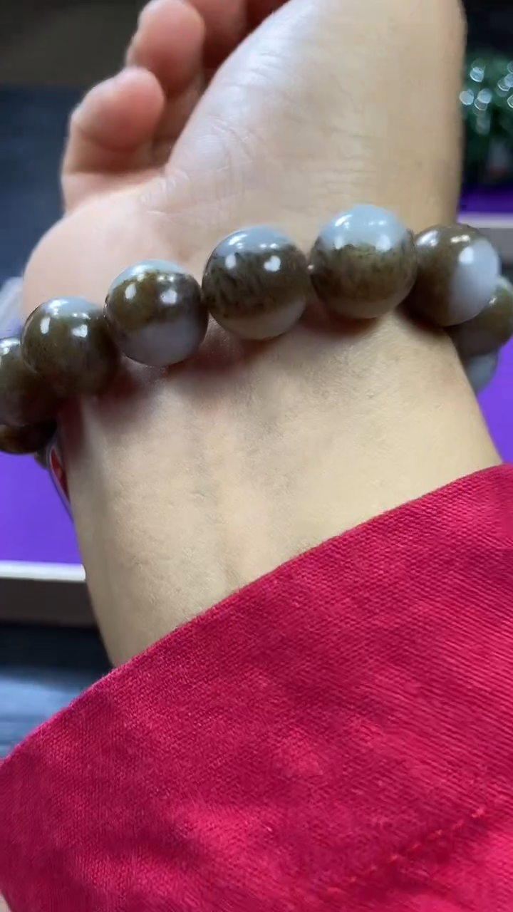 【闪购商品】和田玉糖玉手串14mm未镶嵌一个