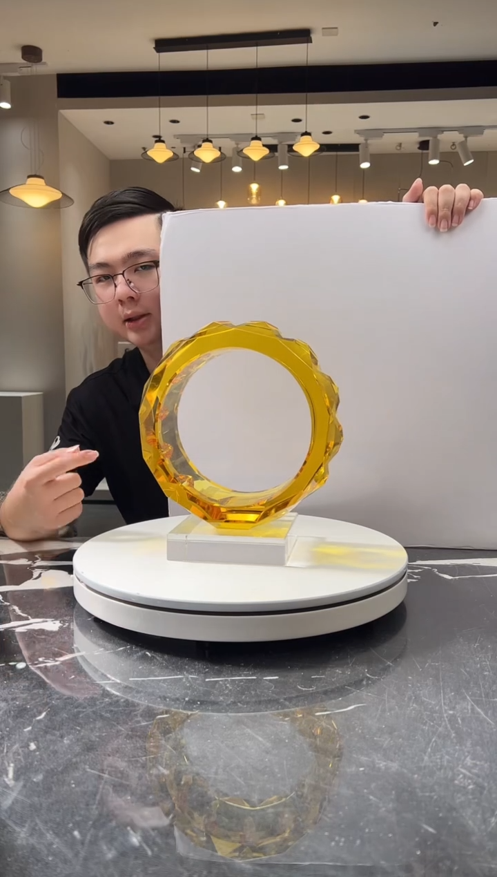 摆件巴比特美学-光影之环O型+底座