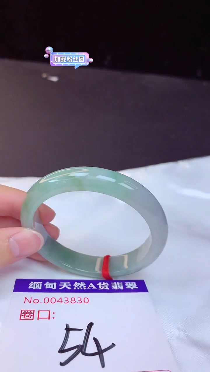 【闪购商品】翡翠手镯未镶嵌54+             