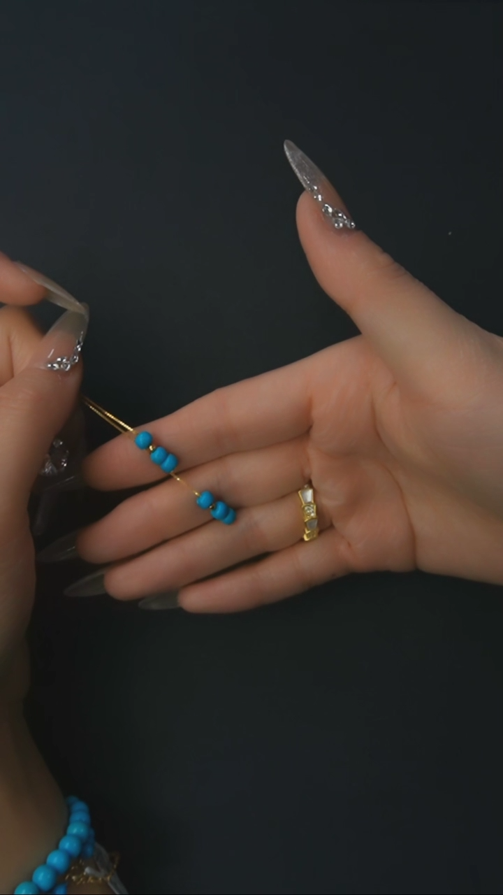 【闪购商品】绿松石耳线银S925镶嵌发货一件