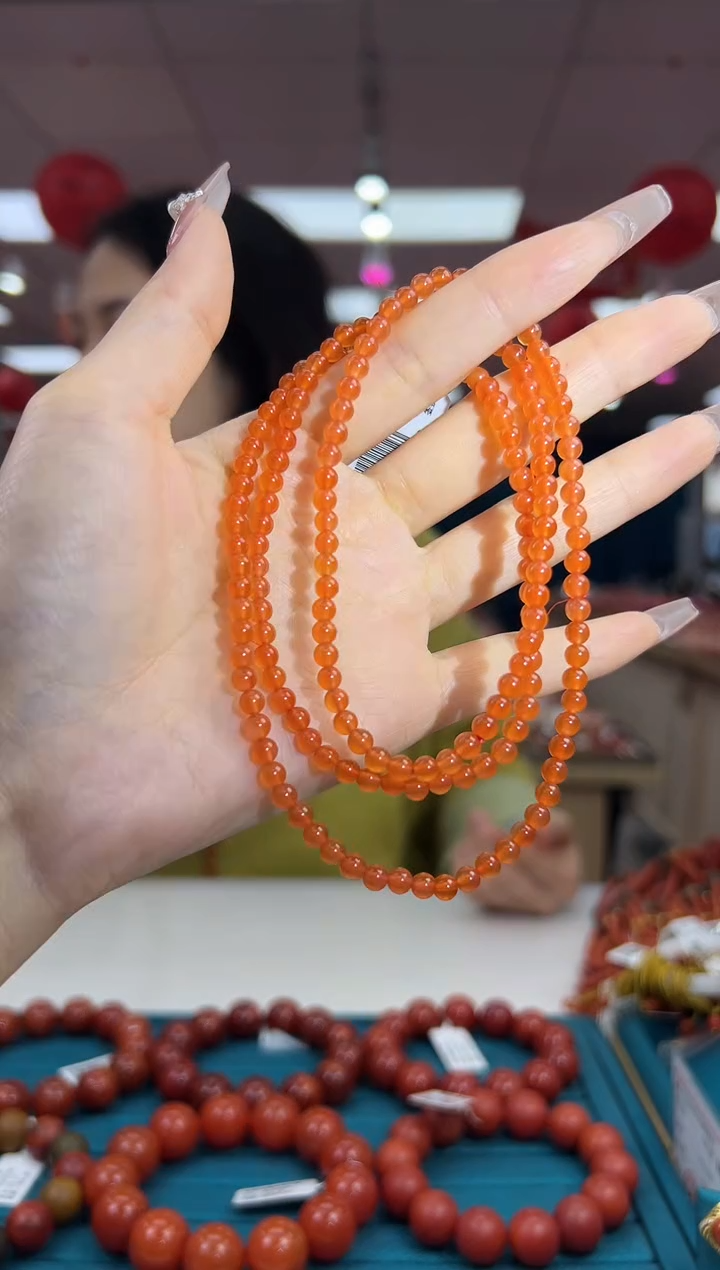 【闪购商品】南红玛瑙项链未镶嵌3.6-（多样式）