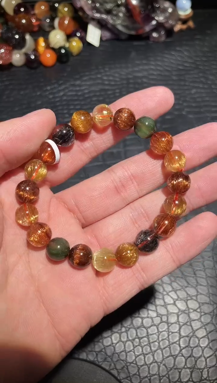 【闪购商品】手链未镶嵌水晶单圈彩发多宝A9