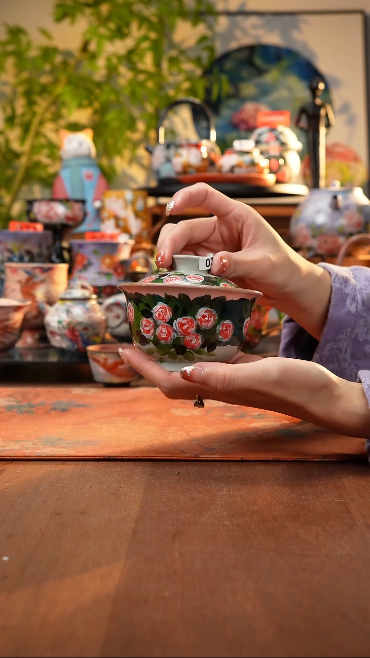 瓷片景德镇手工手绘730