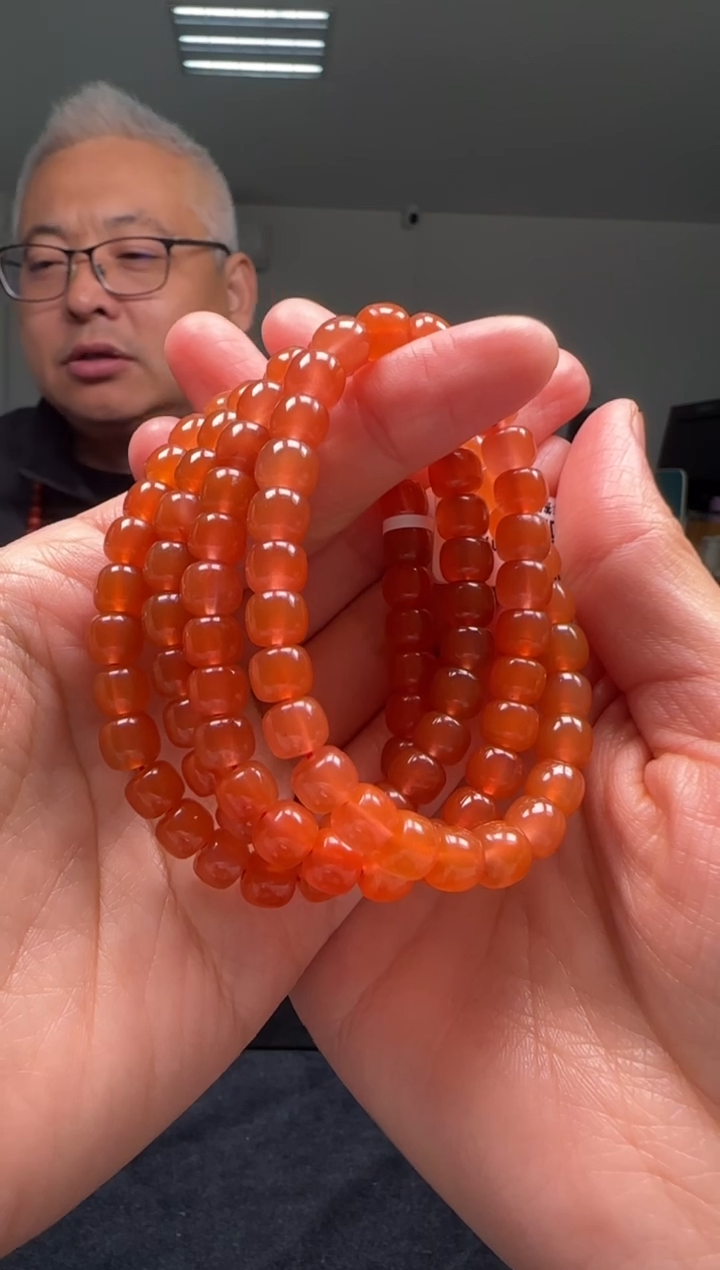 【闪购商品】南红玛瑙7mm保山珠链老型未镶嵌多样性发一件