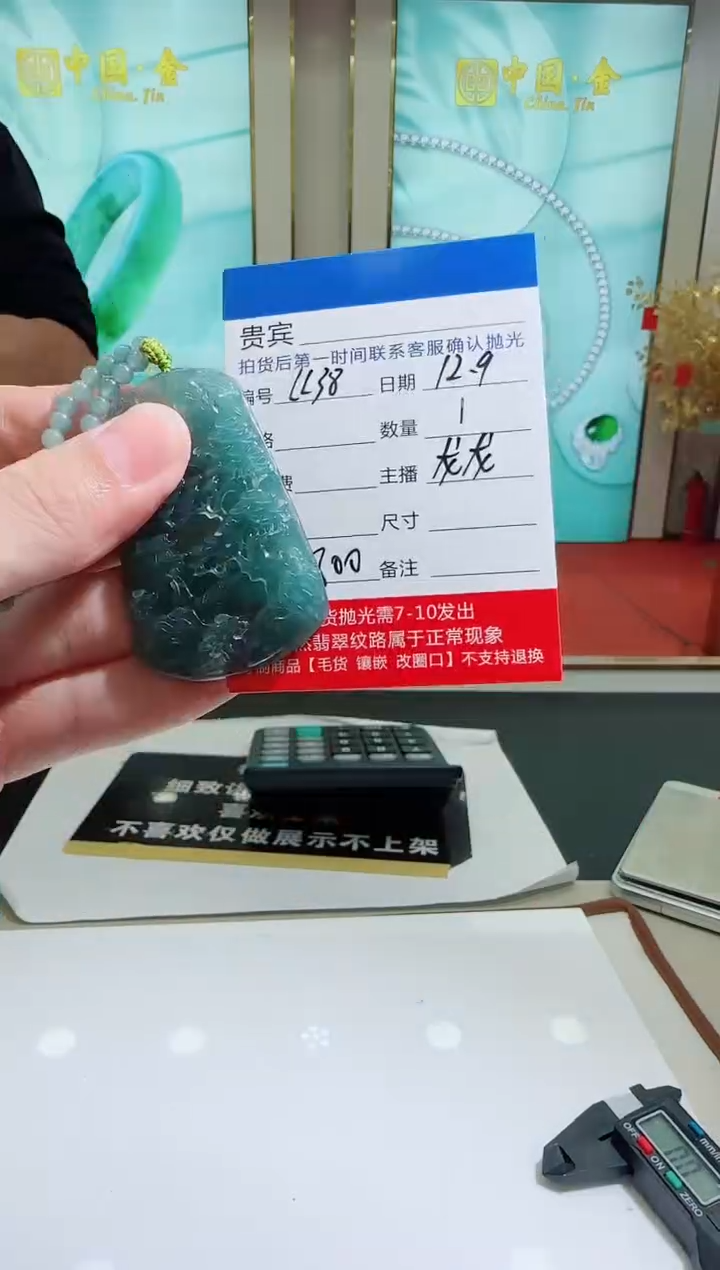 未镶嵌定制翡翠LL38翡翠吊坠赠珠链-多样性发其一