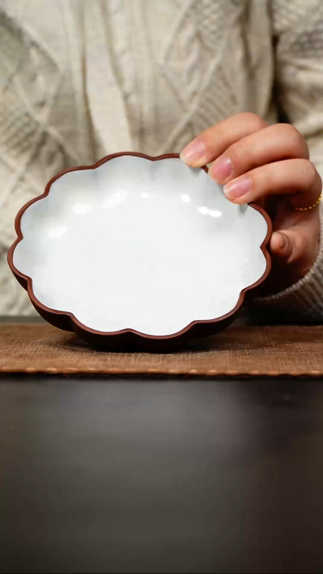 【闪购商品】紫砂茶壶壶承汤白釉15cm左右