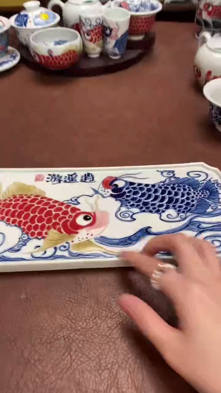 【闪购商品】逍遥游茶盘景德镇昨明陶瓷