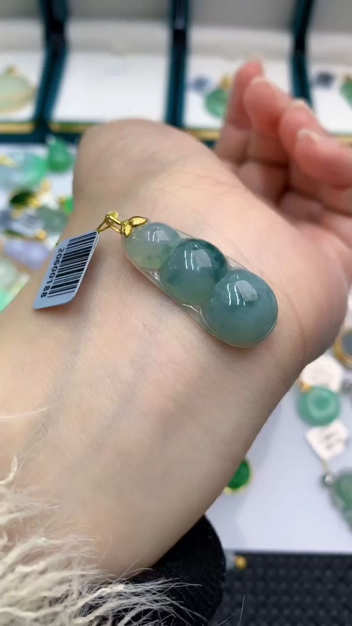 【闪购商品】翡翠颈饰18K金镶嵌            8