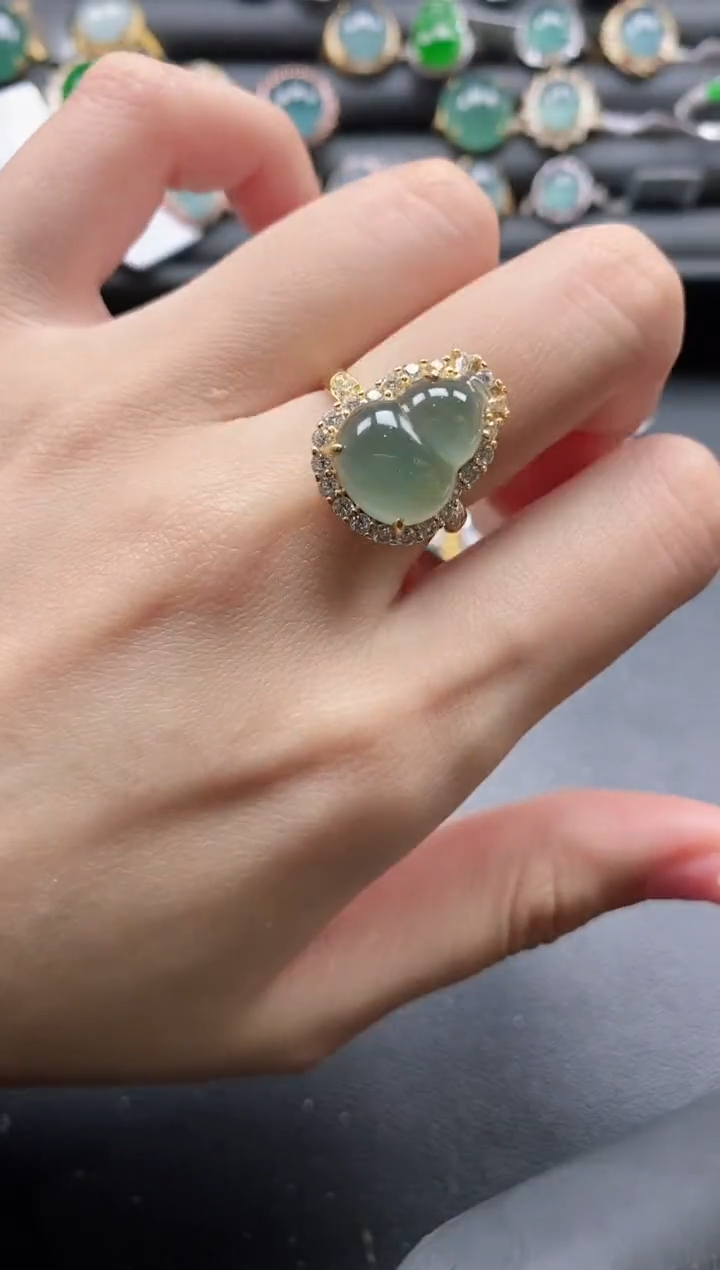 【闪购商品】翡翠戒指银S925镶嵌1111