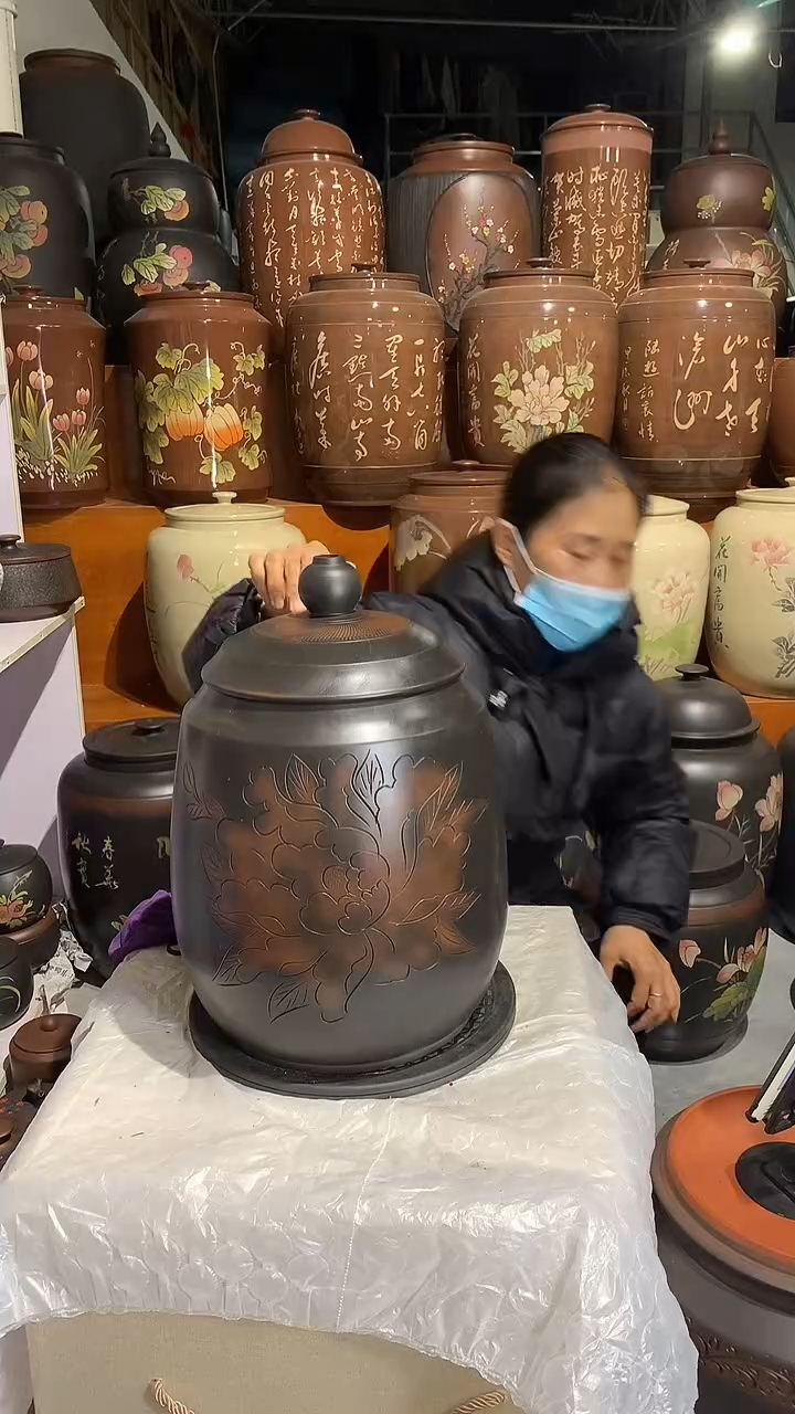 五号线雕水缸    