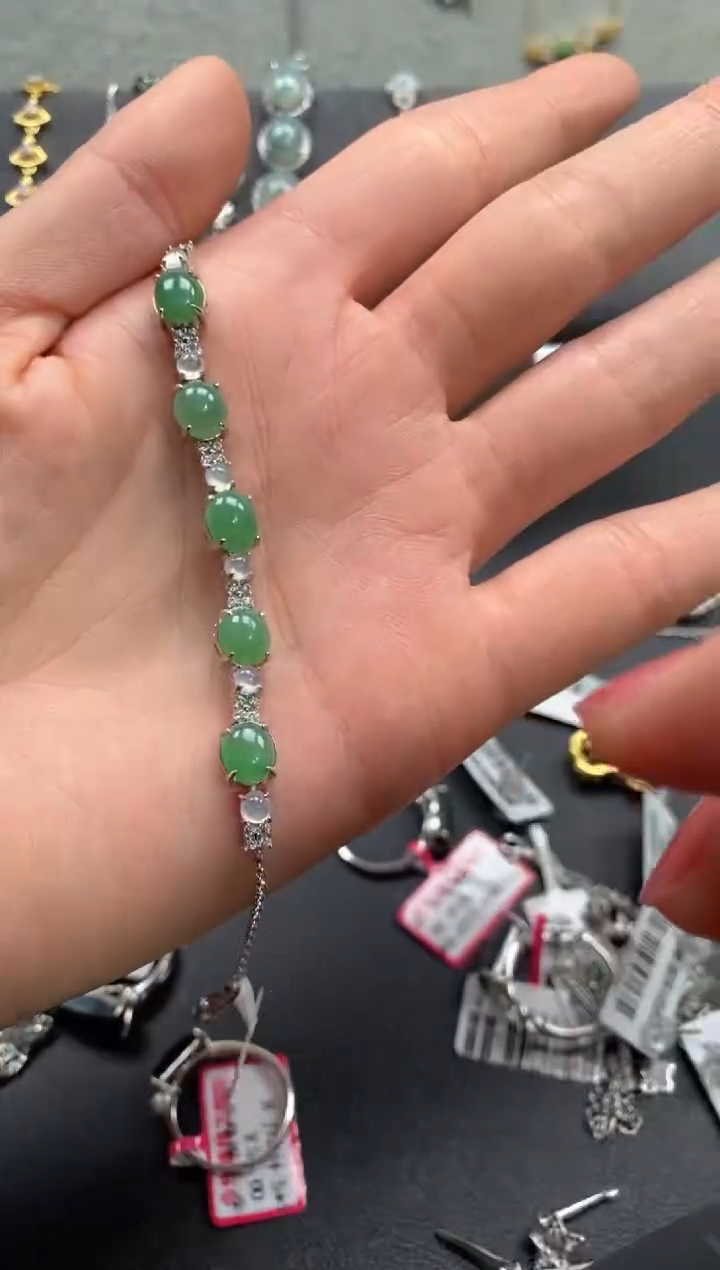 【闪购商品】翡翠戒指银S925镶嵌22222     6