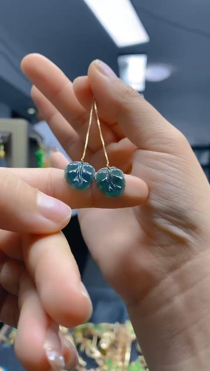 【闪购商品】翡翠耳饰合金328翡翠耳线