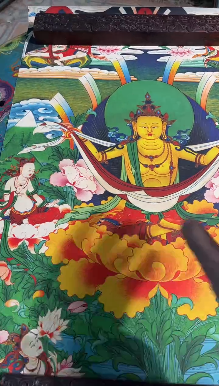 卷轴画卷轴画路路的唐卡tk160