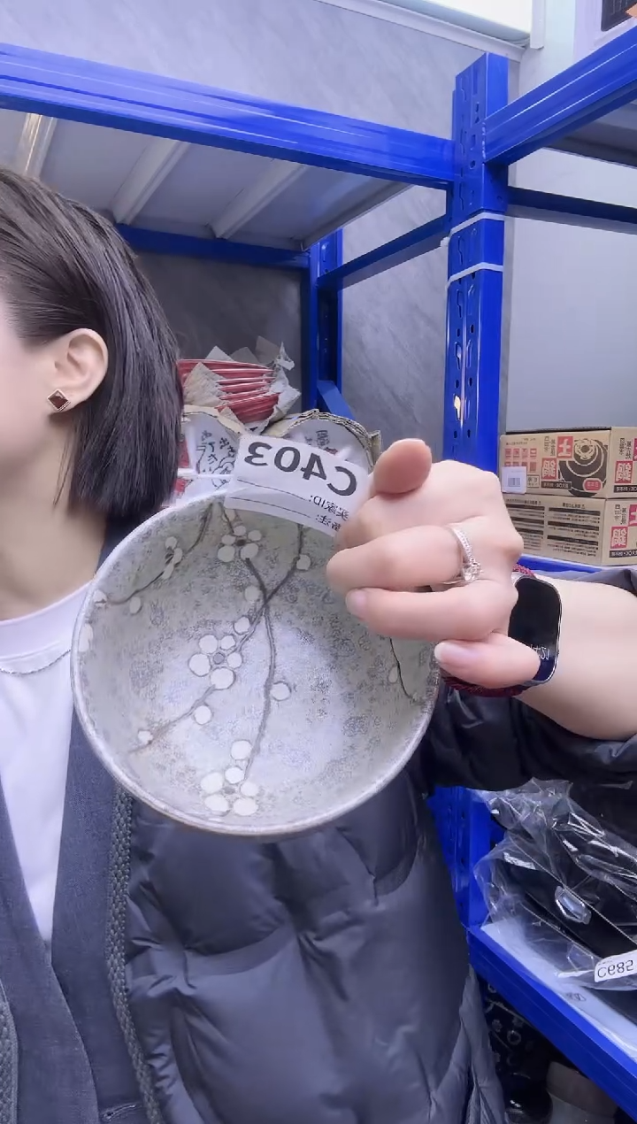 瓷片全新高端瓷器早春12.5cm碗一只C403