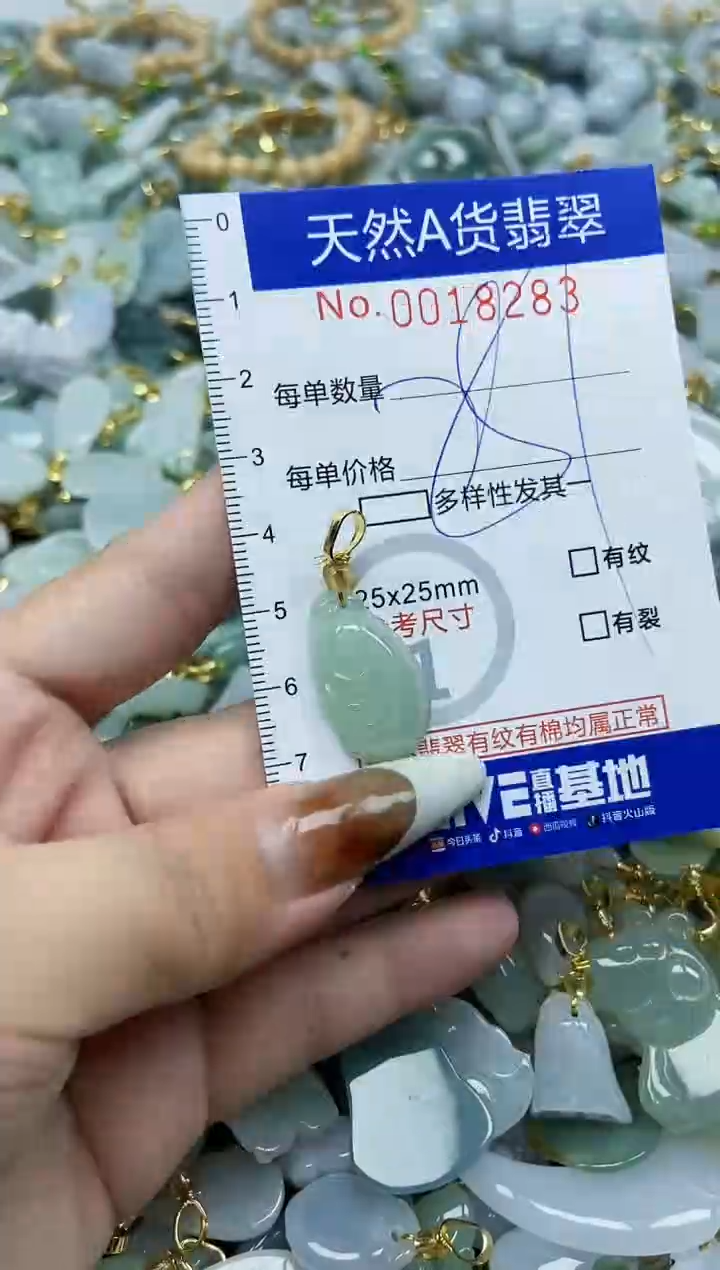 【闪购商品】翡翠颈饰未镶嵌天然A货翡翠