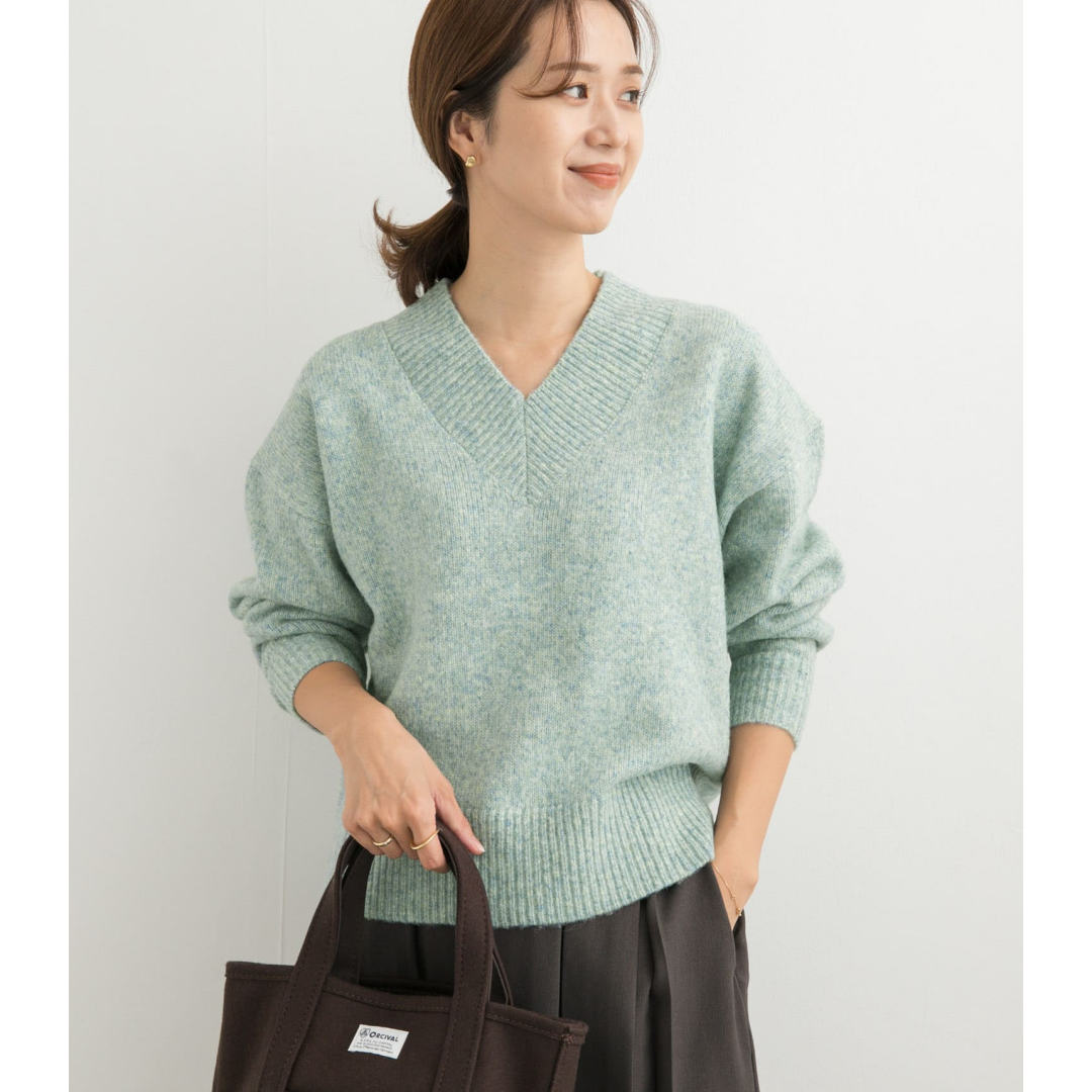 【MonTendre】 秋冬上新 D 时尚羊毛针织衫慵懒风纯色上衣