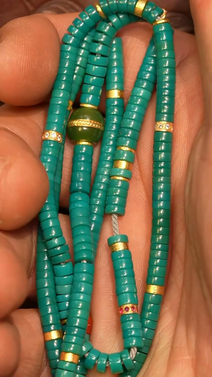 【闪购商品】绿松石套链未镶嵌冲赛康胡子哥，DIY一71