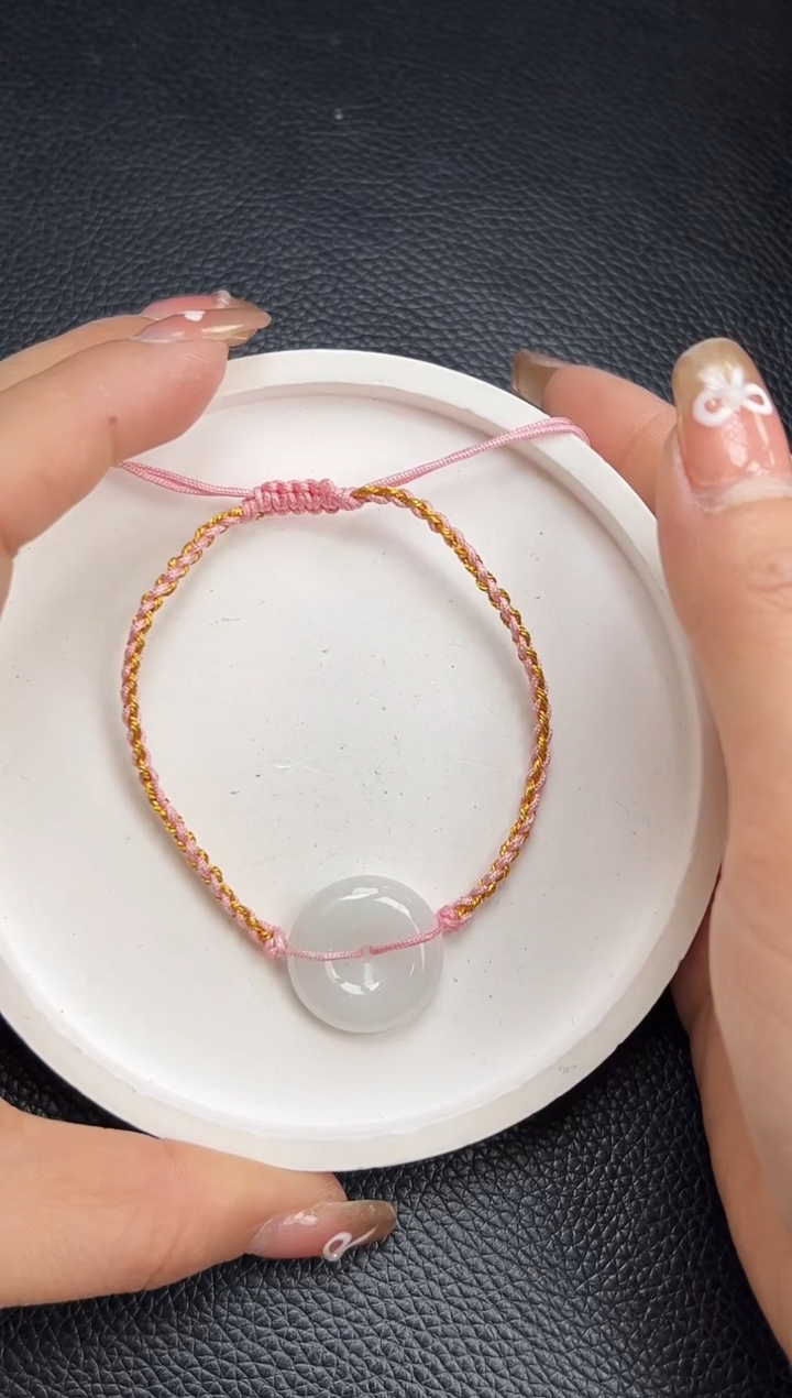 【闪购商品】翡翠手绳未镶嵌YM1046-5 平安扣手绳