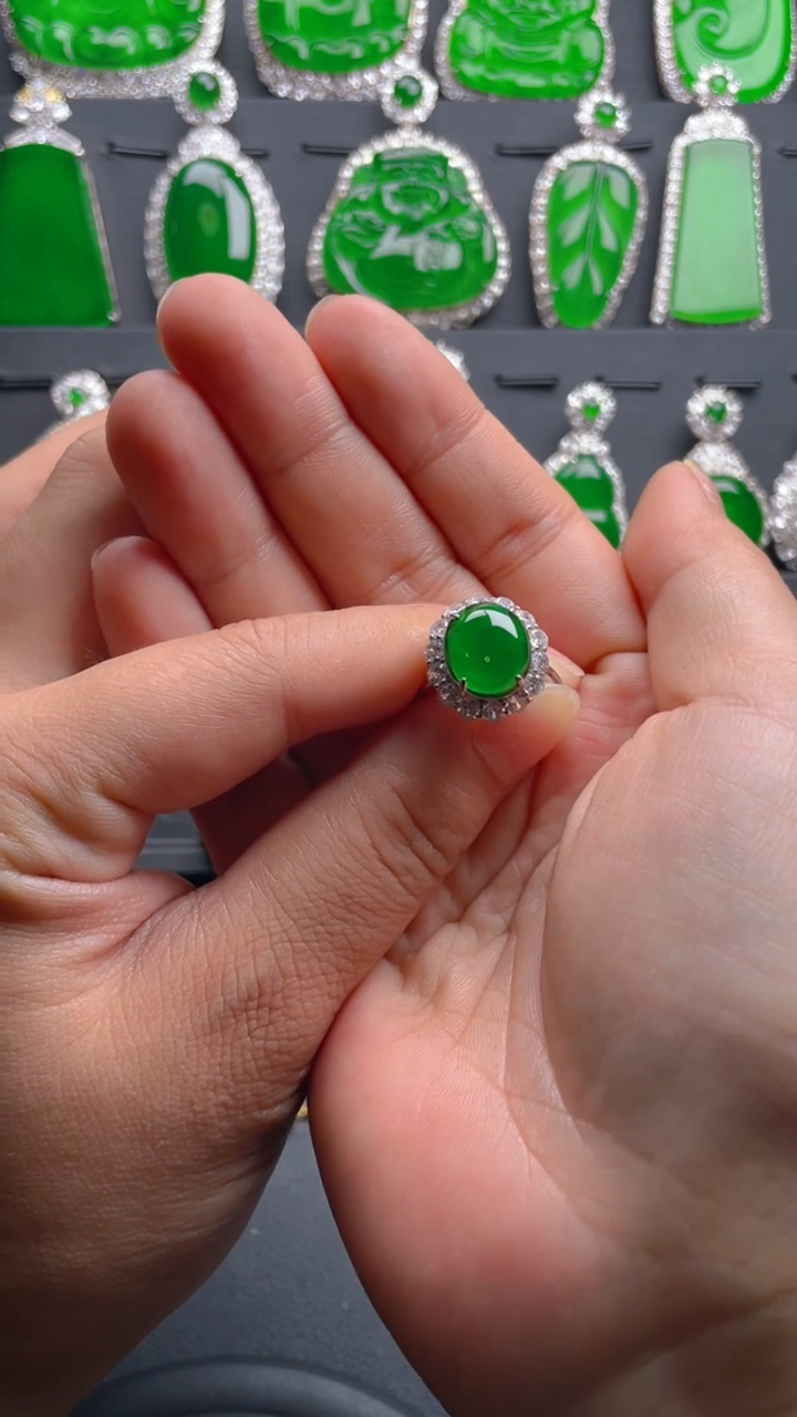 【闪购商品】翡翠戒指未镶嵌戒指0215