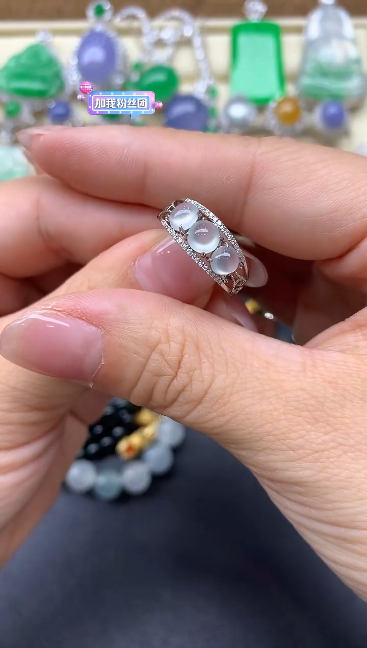 【闪购商品】翡翠戒指18K金镶嵌367-中国好珍宝