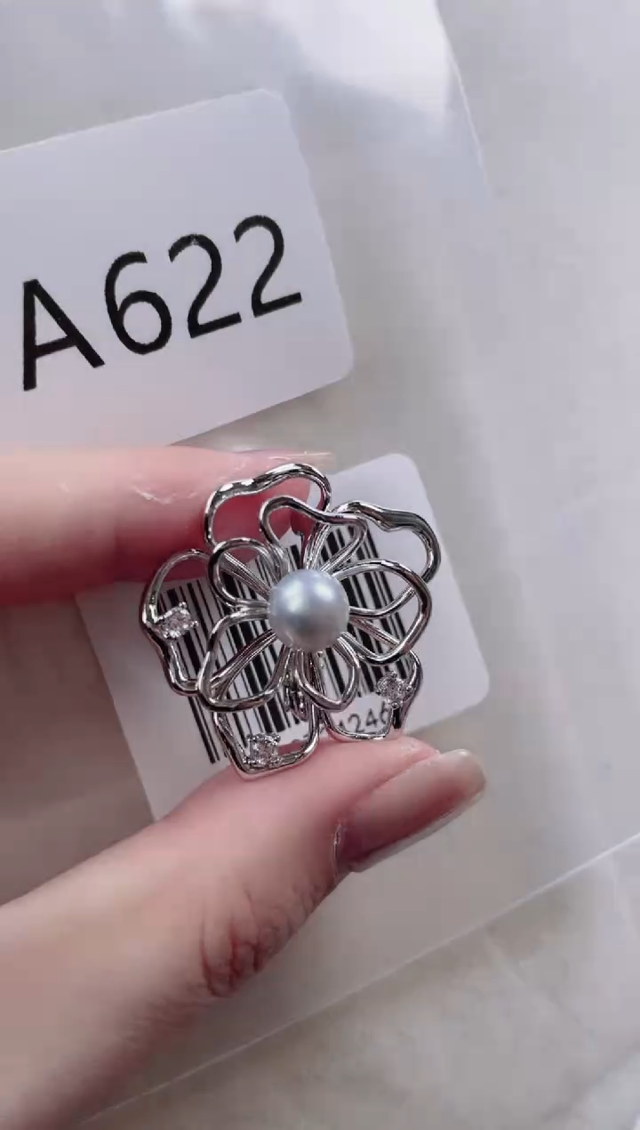 【闪购商品】海水珍珠胸针未镶嵌a622