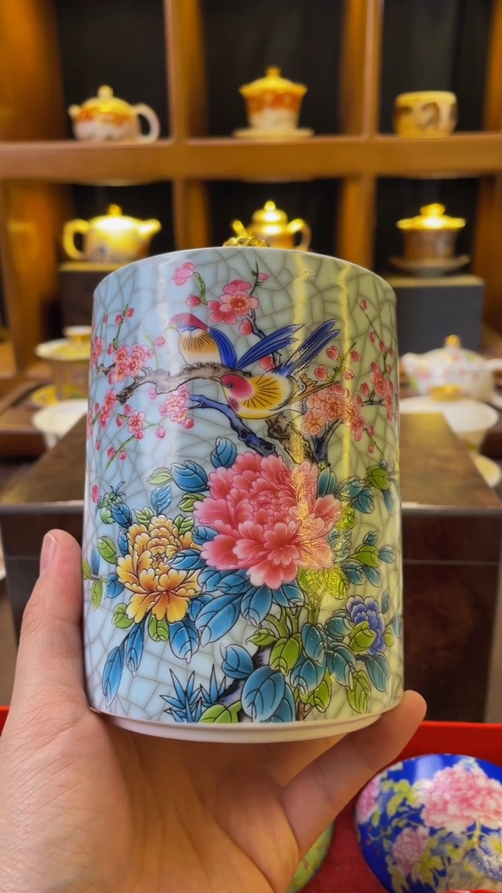 【闪购商品】杯喜上眉梢茶叶罐大号