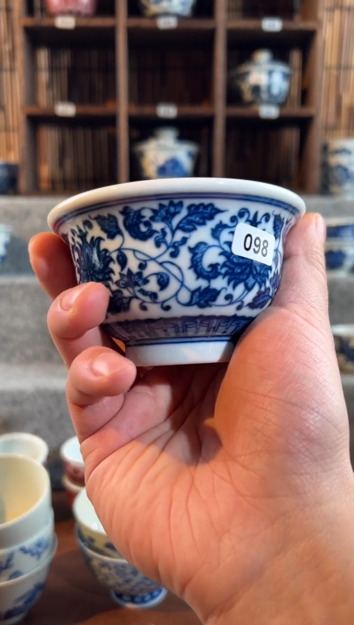 【闪购商品】098天禄言瓷手绘茶器天花板