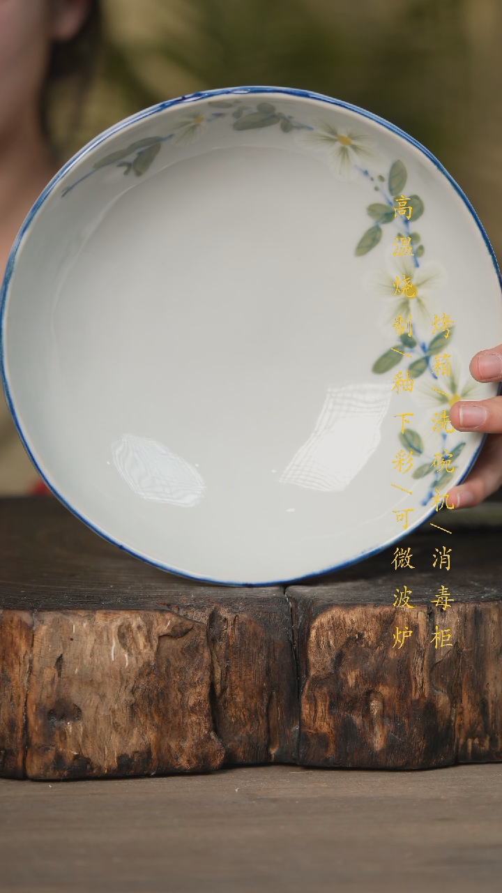 【闪购商品】碗景德镇高温釉下彩可微波烤箱洗碗机