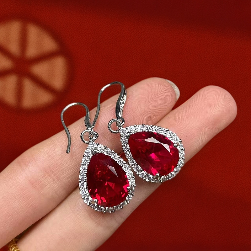 阿鲁沙-高贵典雅-精工合金耳饰768银针